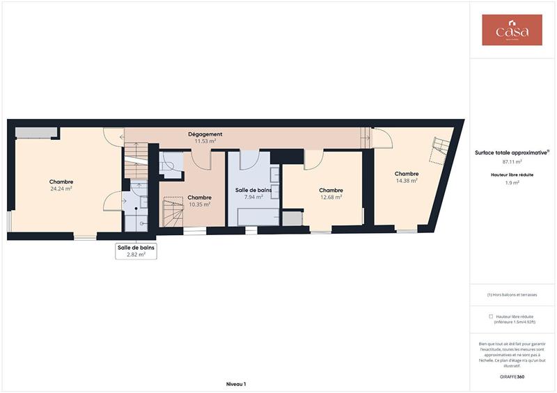 Maison - 188 m² - 7 pièces