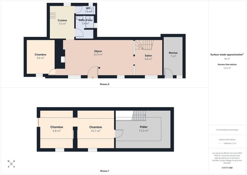 Maison - 70 m² - 4 pièces