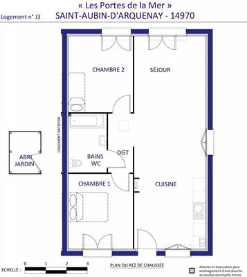 Maison - 66 m² - 3 pièces