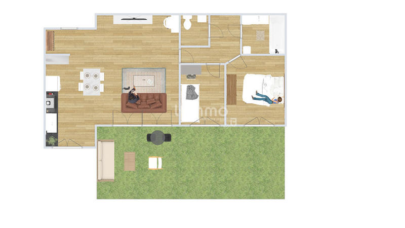 Appartement - 70 m² - 3 pièces