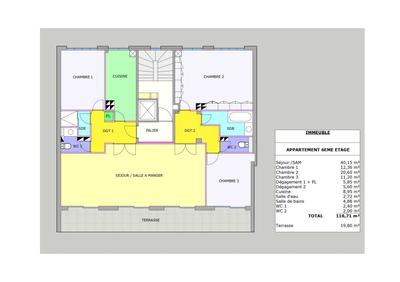Appartement - 117 m² - 5 pièces