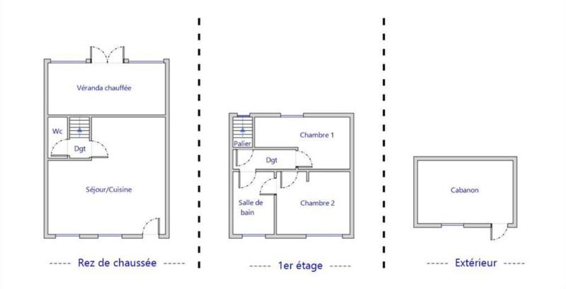 Maison - 76 m² - 4 pièces