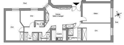 Appartement - 90 m² - 4 pièces