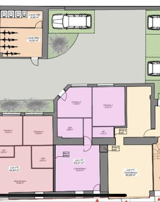 Appartement - 67 m² - 3 pièces