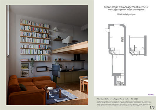 Duplex - 41 m² - 2 pièces