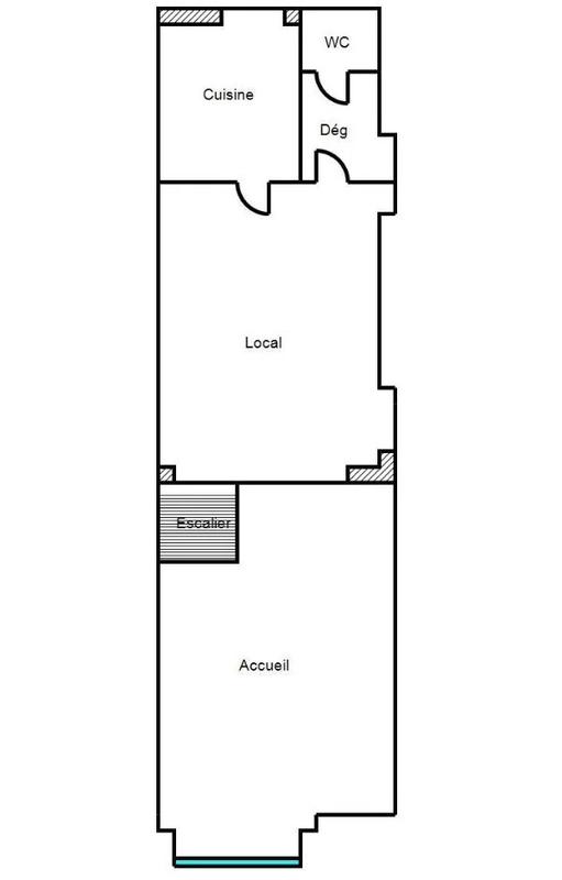 Local commercial - 35 m² - 1 pièce