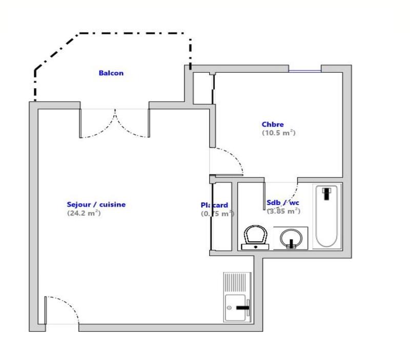 Appartement - 39 m² - 2 pièces