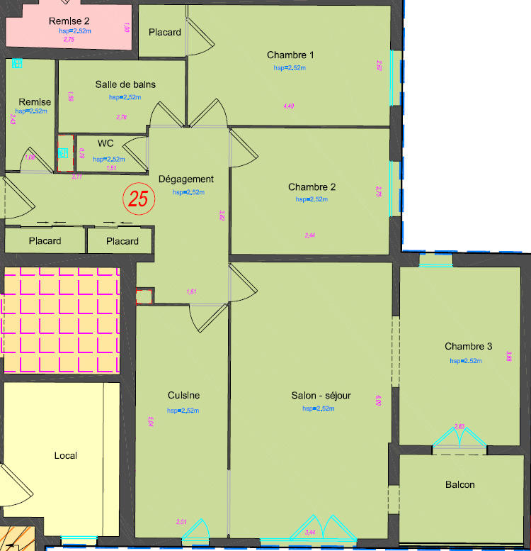 Appartement - 88 m² - 4 pièces