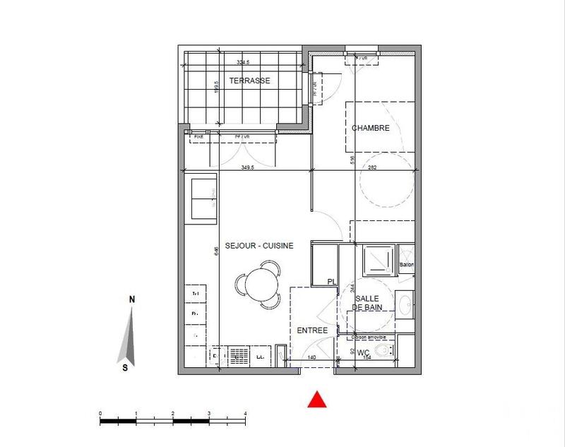 Appartement - 51 m² - 2 pièces