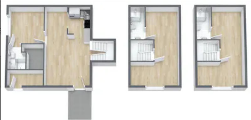 Chambre - 9 m² - 1 pièce