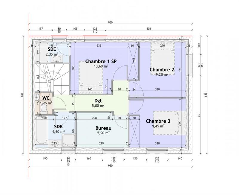 Maison - 83 m² - 4 pièces