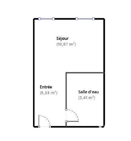 Studio - 20 m² - 1 pièce