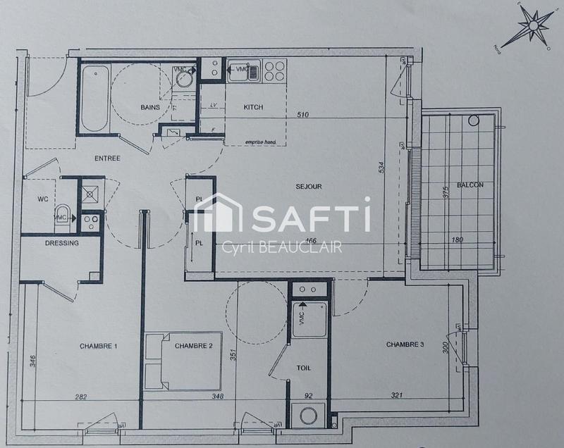 Appartement - 81 m² - 4 pièces