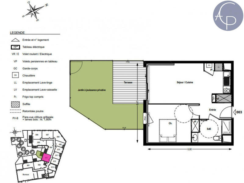 Appartement - 42 m² - 2 pièces