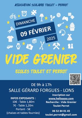 Vide grenier association scolaire toulet perrot