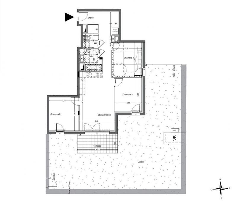 Appartement - 74 m² - 4 pièces