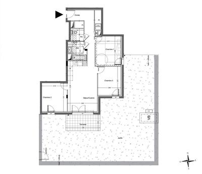 Appartement - 74 m² - 4 pièces