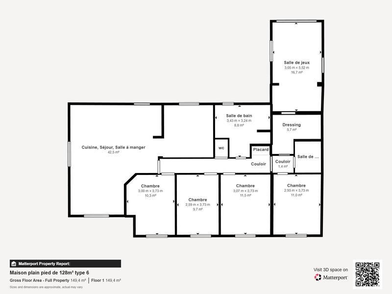 Maison - 129 m² - 6 pièces