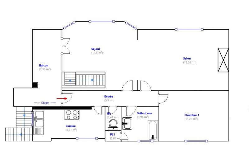 Maison - 120 m² - 6 pièces