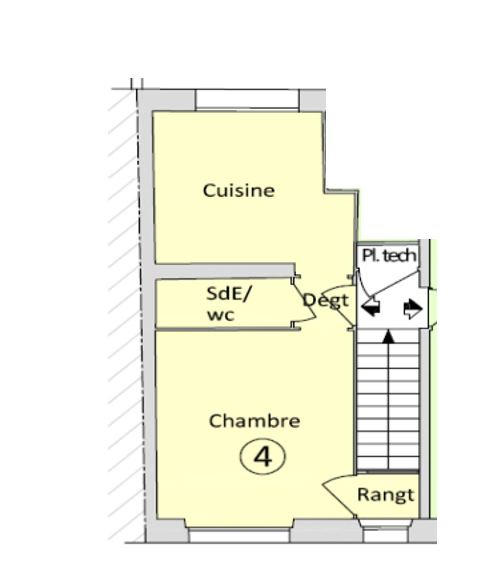 Studio - 24 m² - 1 pièce