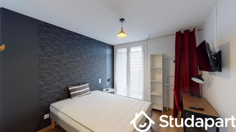 Chambre - 12 m² - 1 pièce