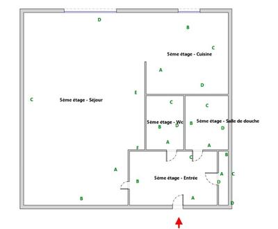Appartement - 18 m² - 1 pièce