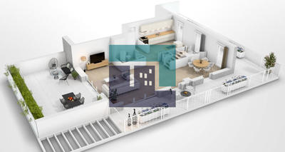 Appartement - 140 m² - 5 pièces