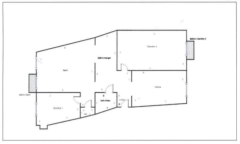 Appartement - 86 m² - 3 pièces