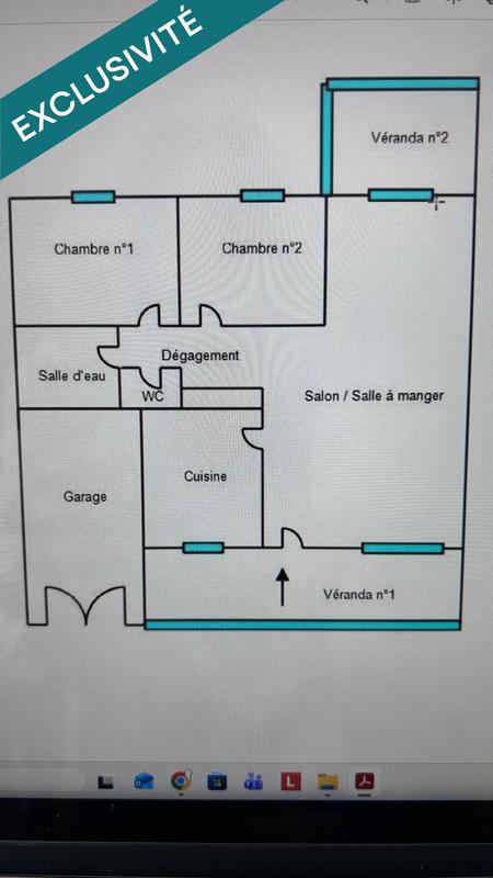Maison - 81 m² - 3 pièces