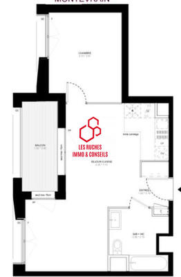 Appartement - 46 m² - 2 pièces