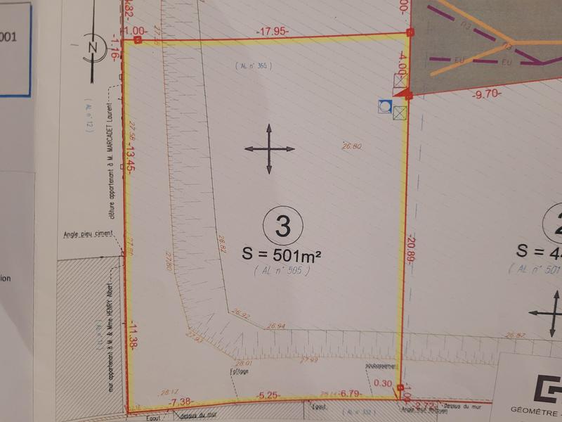 Terrain - 501 m²