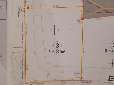 Terrain - 501 m²