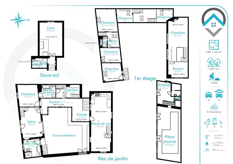 Maison - 289 m² - 8 pièces