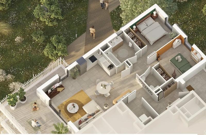 Appartement - 49 m² - 2 pièces