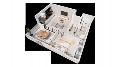 Appartement - 54 m² - 2 pièces