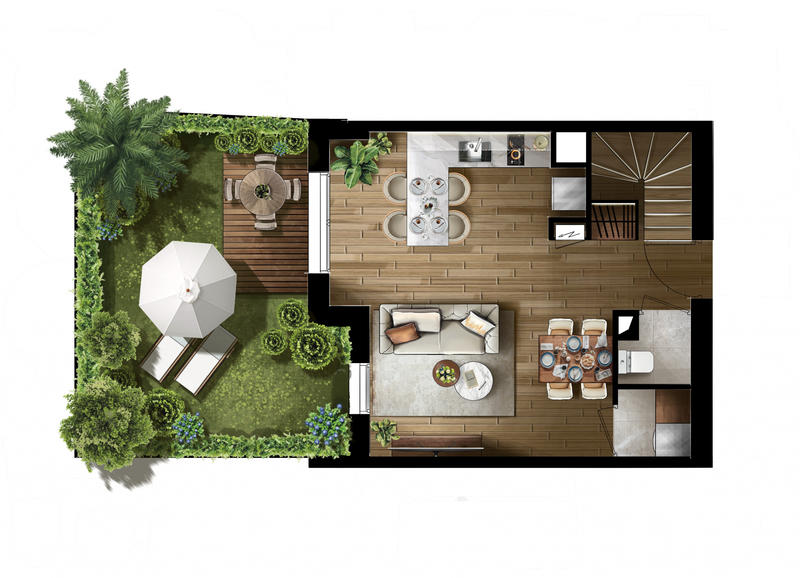 Appartement - 62 m² - 3 pièces