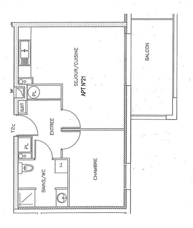 Appartement - 40 m² - 2 pièces