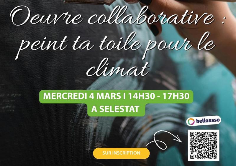 Œuvre collaborative : peint ta toile sur le climat