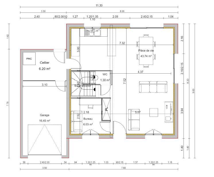 Maison - 100 m² - 4 pièces