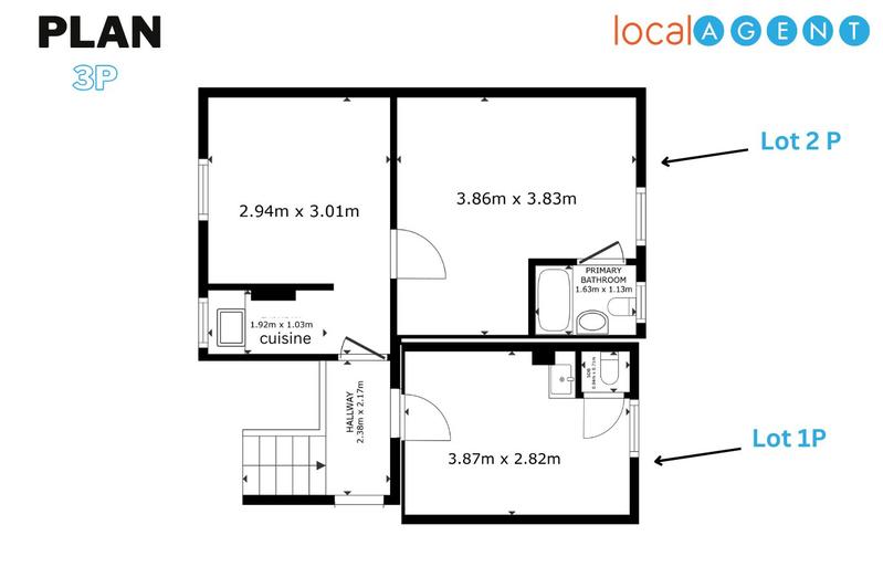 Appartement - 36 m² - 3 pièces