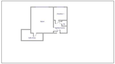 Appartement ancien - 39 m² - 2 pièces