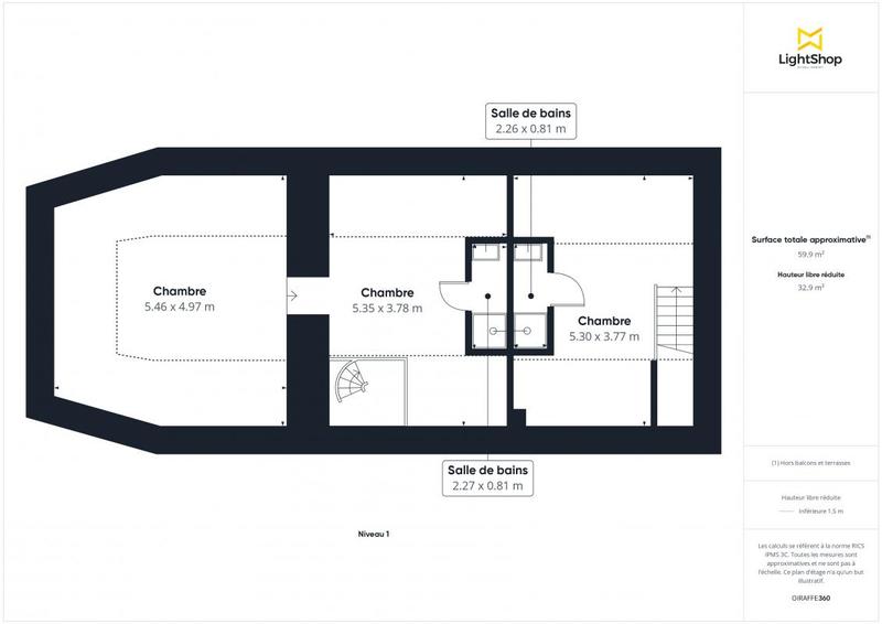 Appartement - 80 m² - 4 pièces