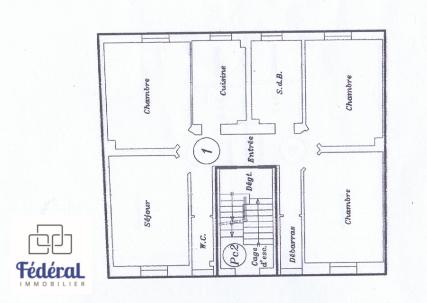 Appartement - 89 m² - 4 pièces