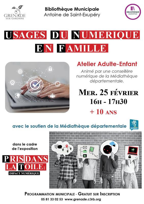 Atelier Adulte-Enfant Sur les Usages du Numérique