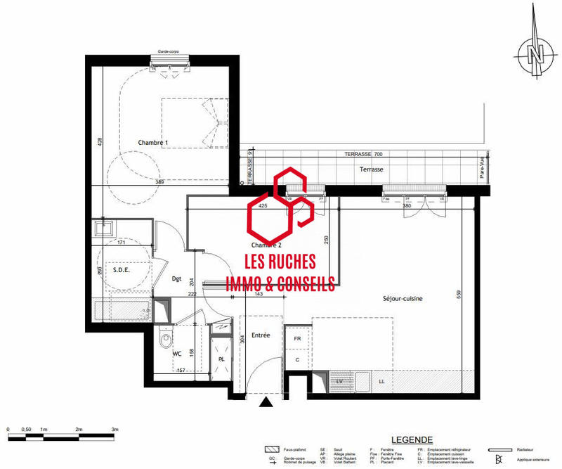 Appartement - 68 m² - 3 pièces