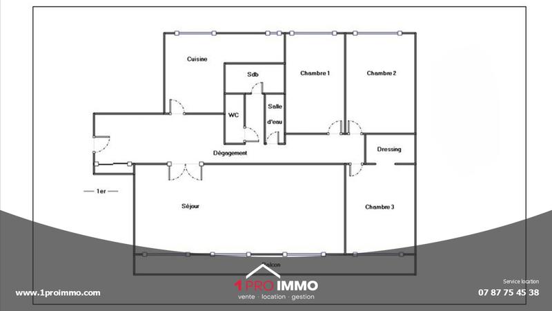 Appartement - 108 m² - 4 pièces