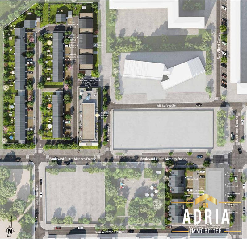 Appartement - 59 m² - 3 pièces