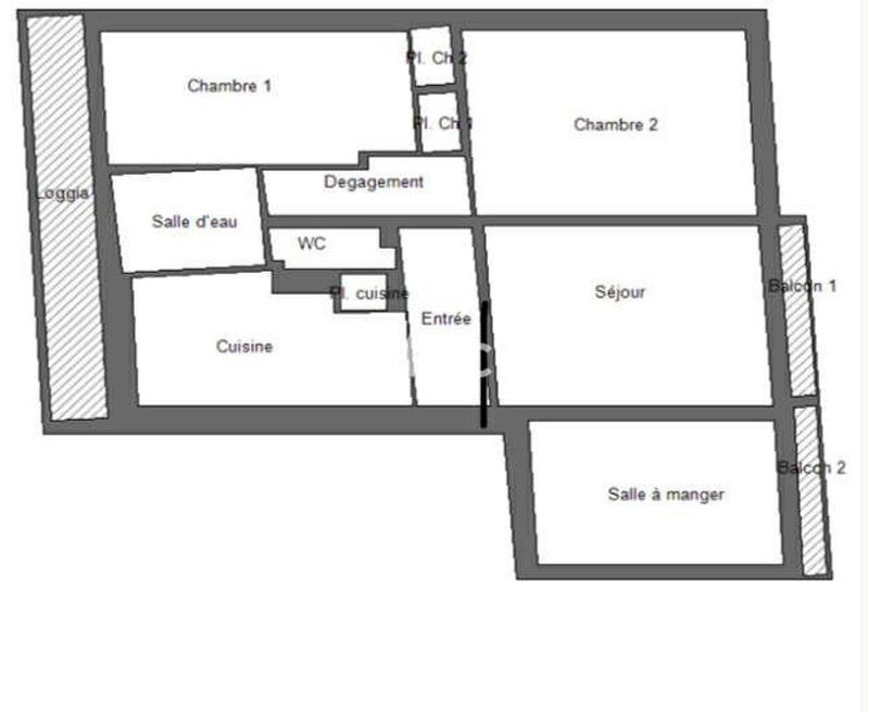 Appartement - 72 m² - 3 pièces