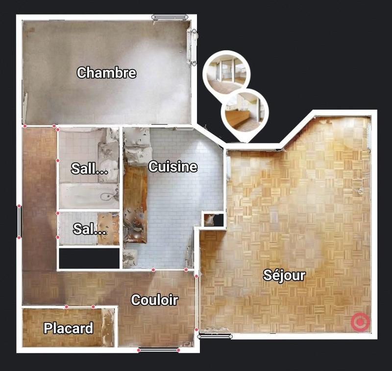 Appartement - 60 m² - 2 pièces