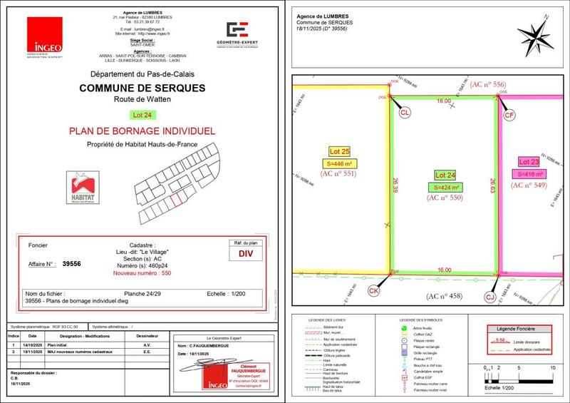 Terrain constructible - 424 m²